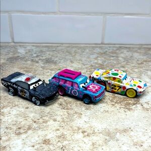 Disney cars demolition derby trio